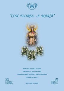 CARTEL CON FLORES